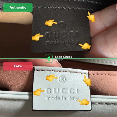 real vs fake gucci